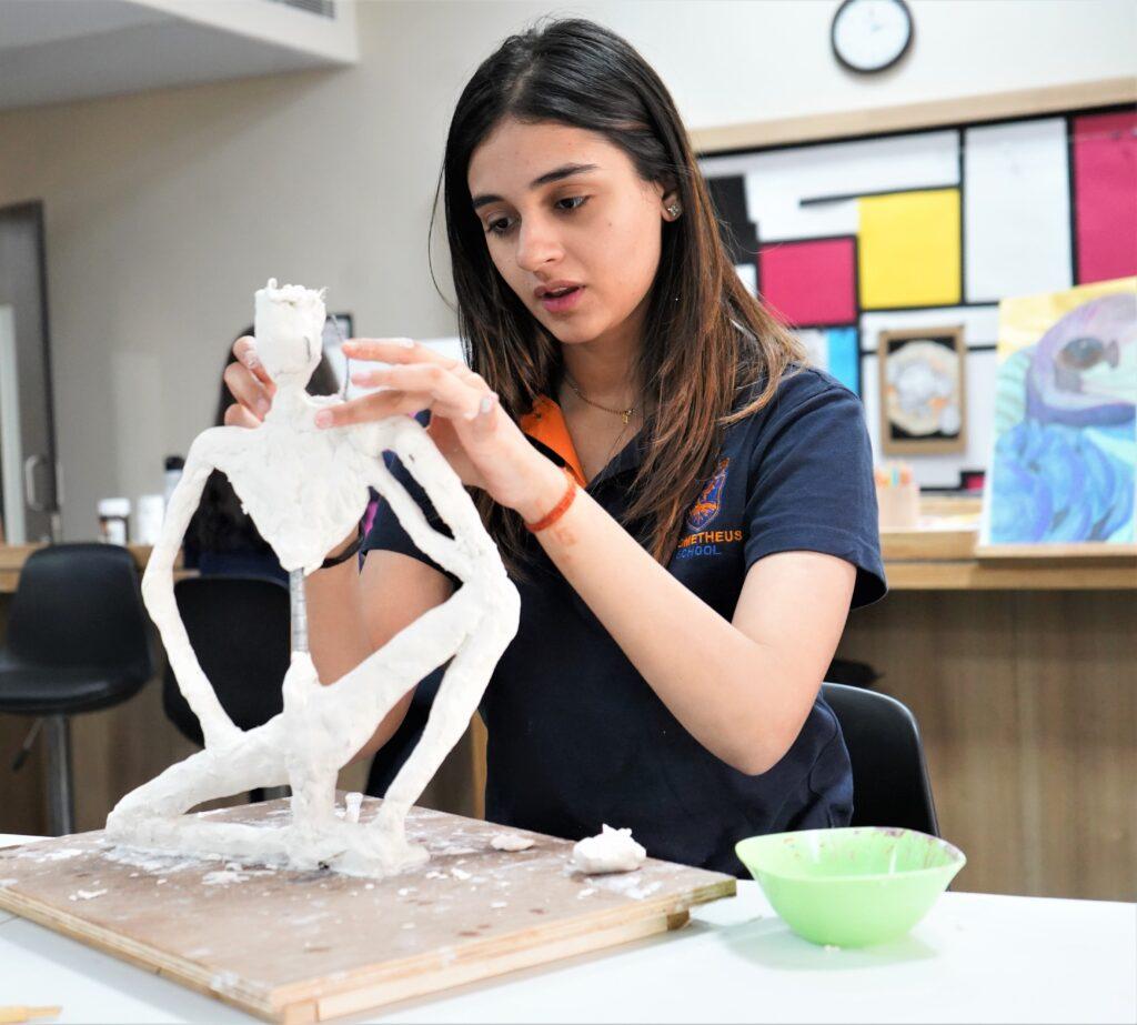 Prometheus School students are experimenting with various art forms to unleash their creativity