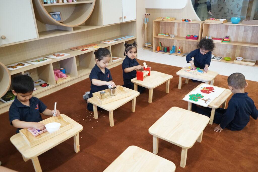 LIGO Prometheus School’s skill lab provides toddlers with daily opportunities to explore and acquire new skills