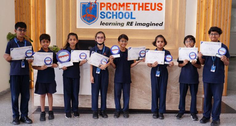 Primary students from Prometheus School excelled in the Diplomathon competition, earning great recognition and accolades for their school