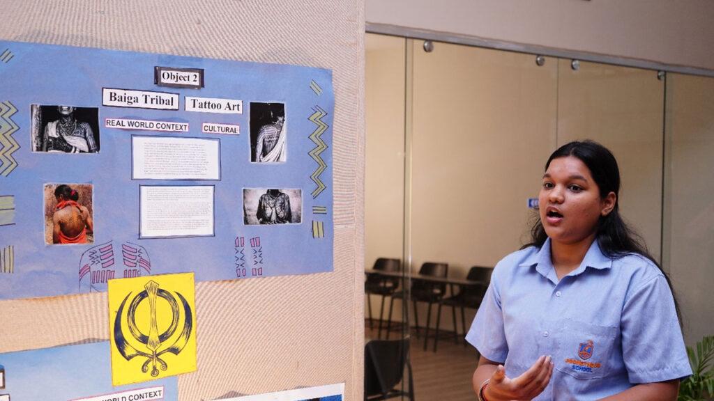 The students of Prometheus School are showcasing their research findings in the TOK exhibition, highlighting their intellectual growth and critical thinking abilities
