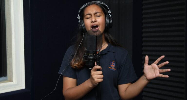Prometheus School's recording studio for students to pursue their passion for music