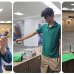 Prometheus School students practicing for the championship at the school's indoor shooting range